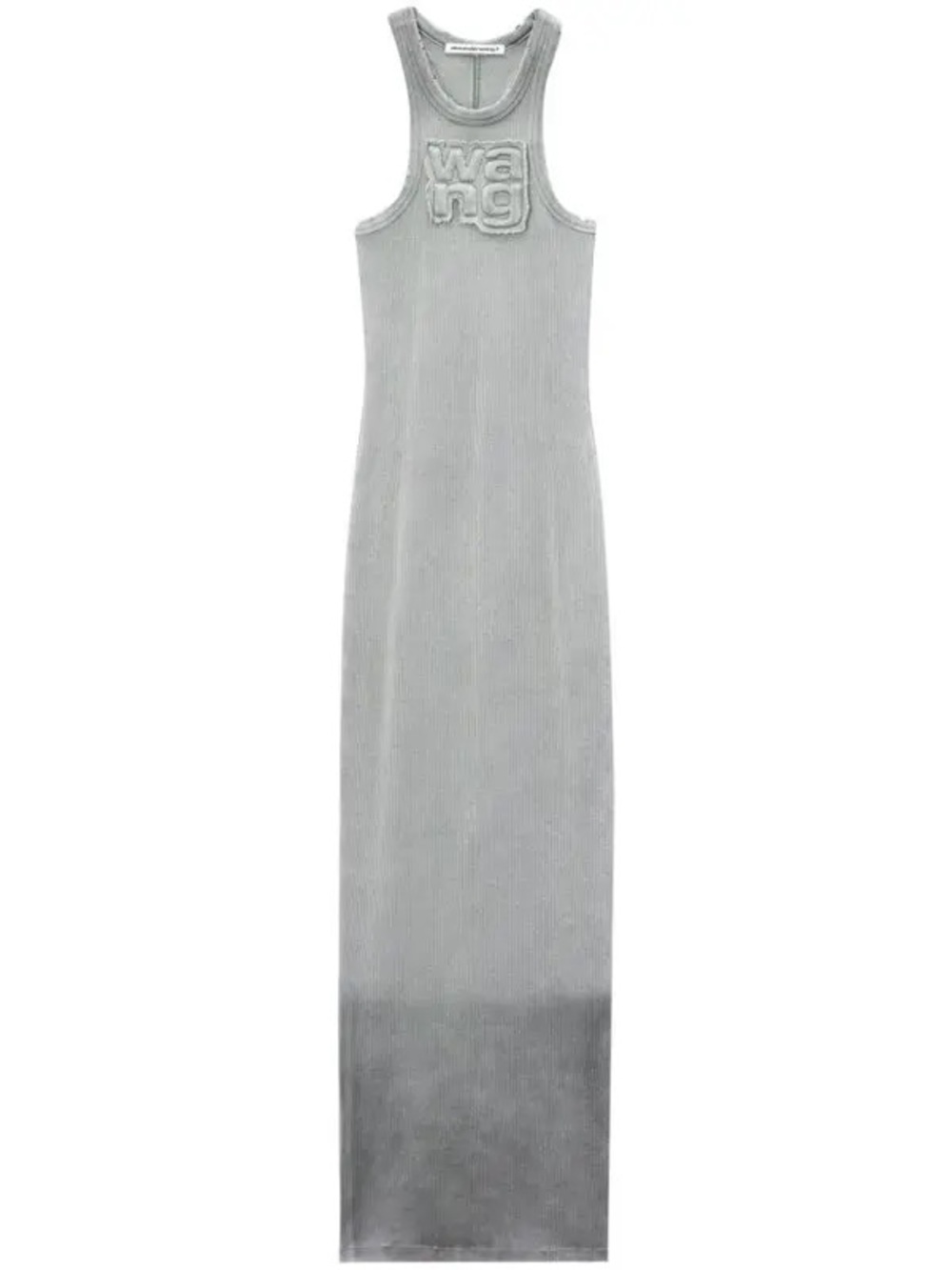 ALEXANDER WANG logo appliqué ombre maxi dress size XS